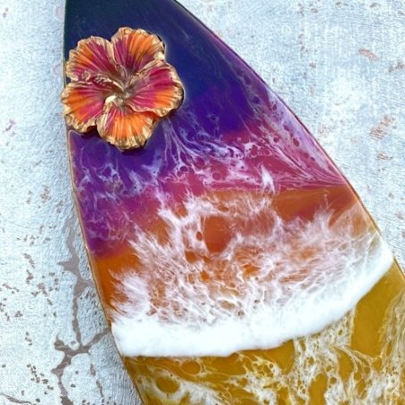 Sunset Hibiscus Surfboard