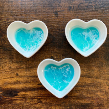 Turquoise Heart Trinket Dish
