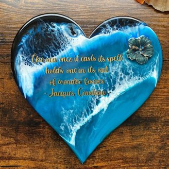 Heart Wall Art – Jacques Cousteau