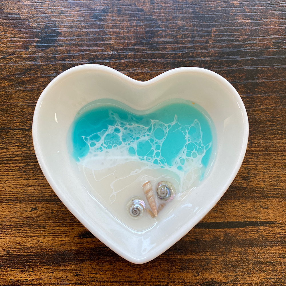 Mini Ocean Love Heart Trinket Dish
